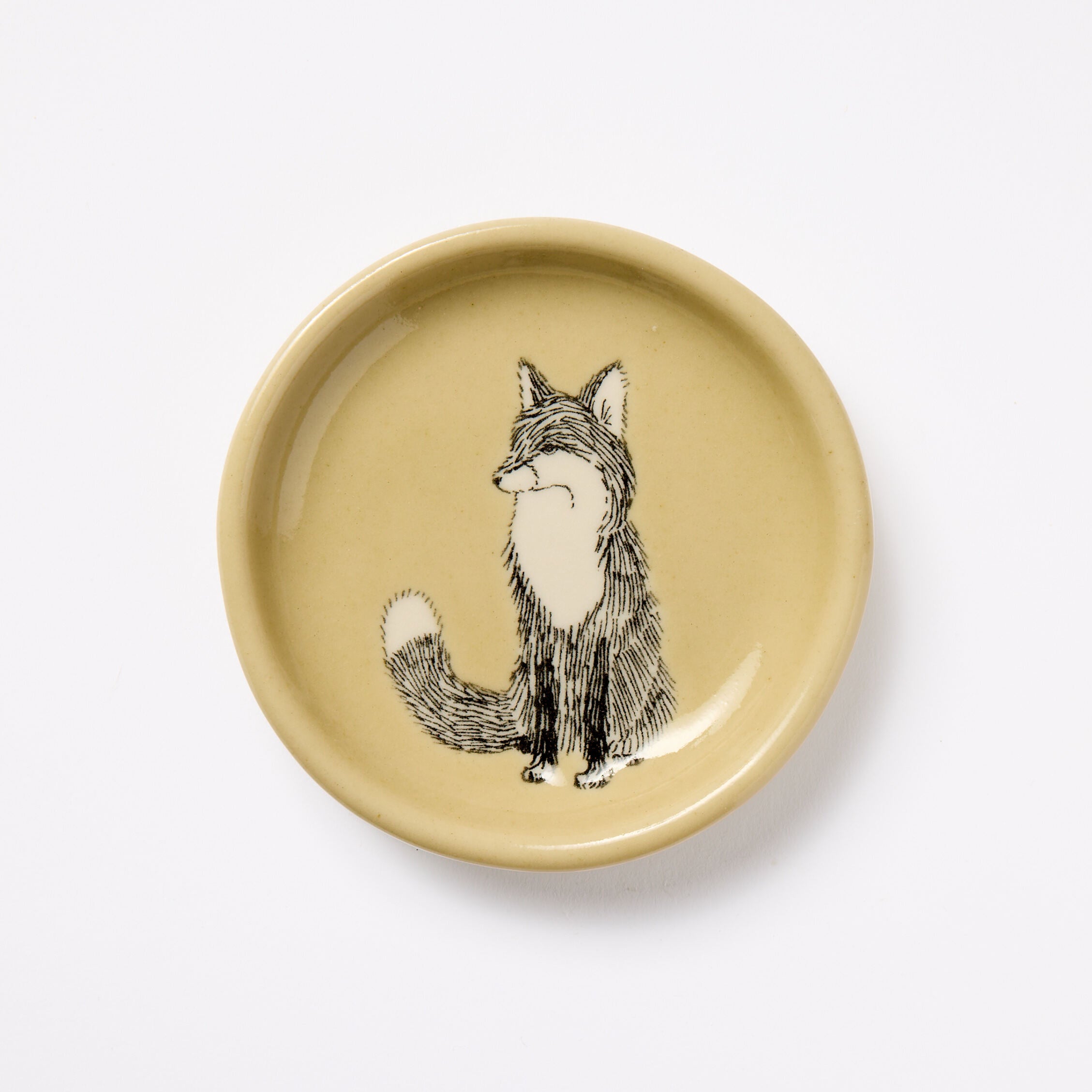 Citron Fox Everything Dish | SKT Ceramics & Illustration